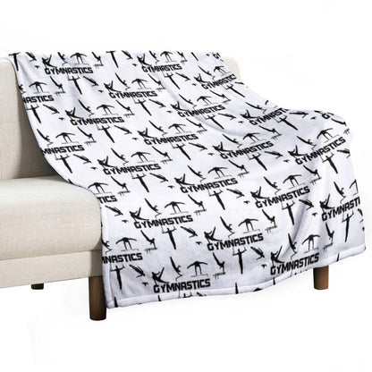 Gymnast, Gymnastics - Men's And Boys Gymnastics Throw Blanket
