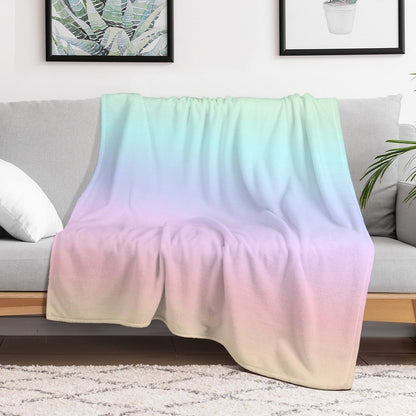 Pastel Gradient Throw Blanket