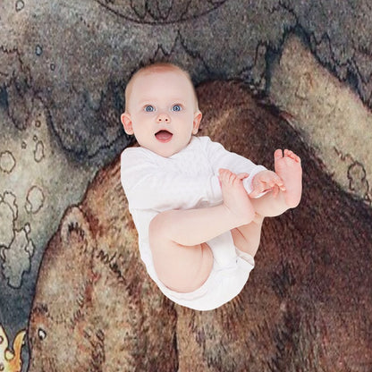 John Bauer Poor Little Bear-artist John Bauer Throw Blanket