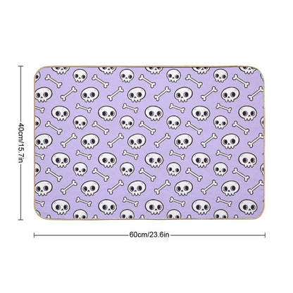 Cute Skulls  Purple  Nikury  High-Traffic Bath Mat