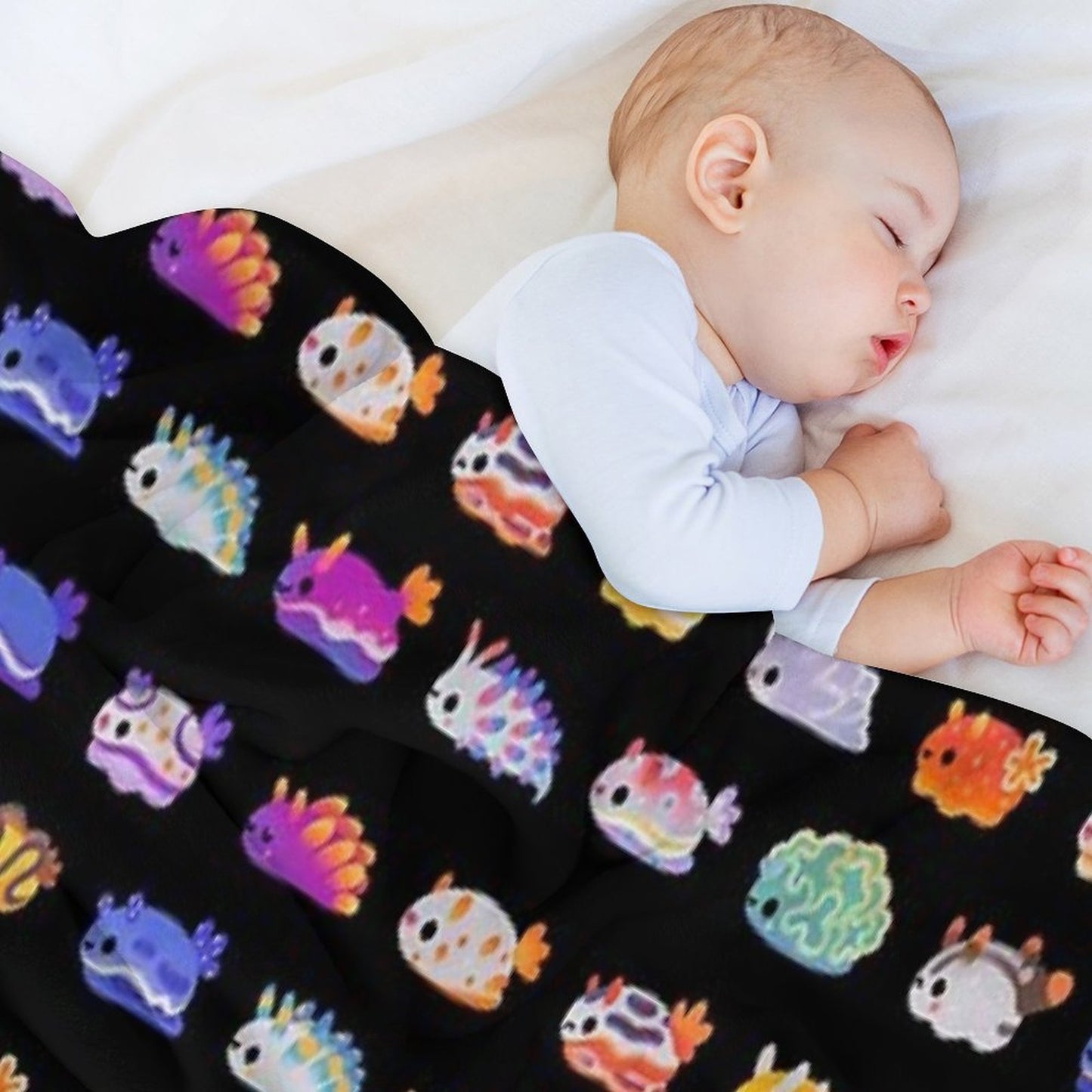 Sea Slug Day Throw Blanket