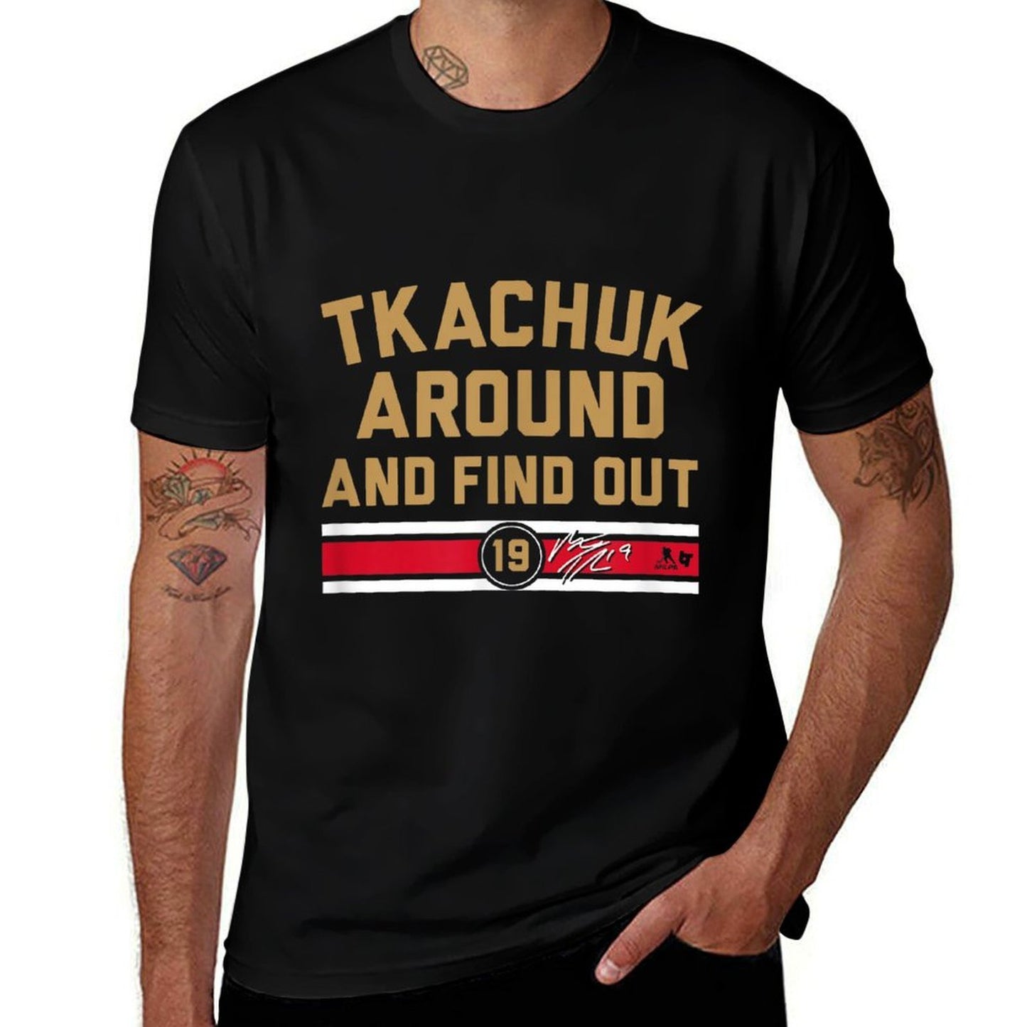 Matthew Tkachuk Around And Find Out - Florida Hockey  High-quality Stitching T-Shirt