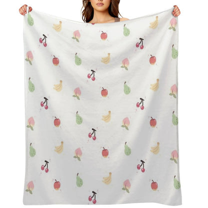 Cute Fruits Throw Blanket