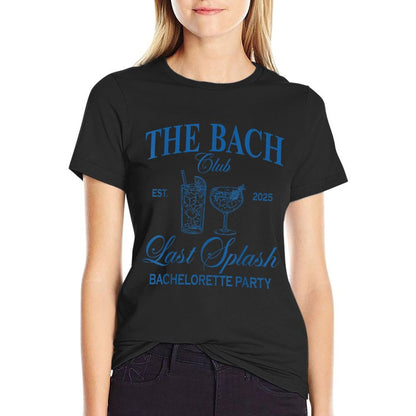 The Bach Club 2025 Last Splash Beach Bachelorette Party T-Shirt