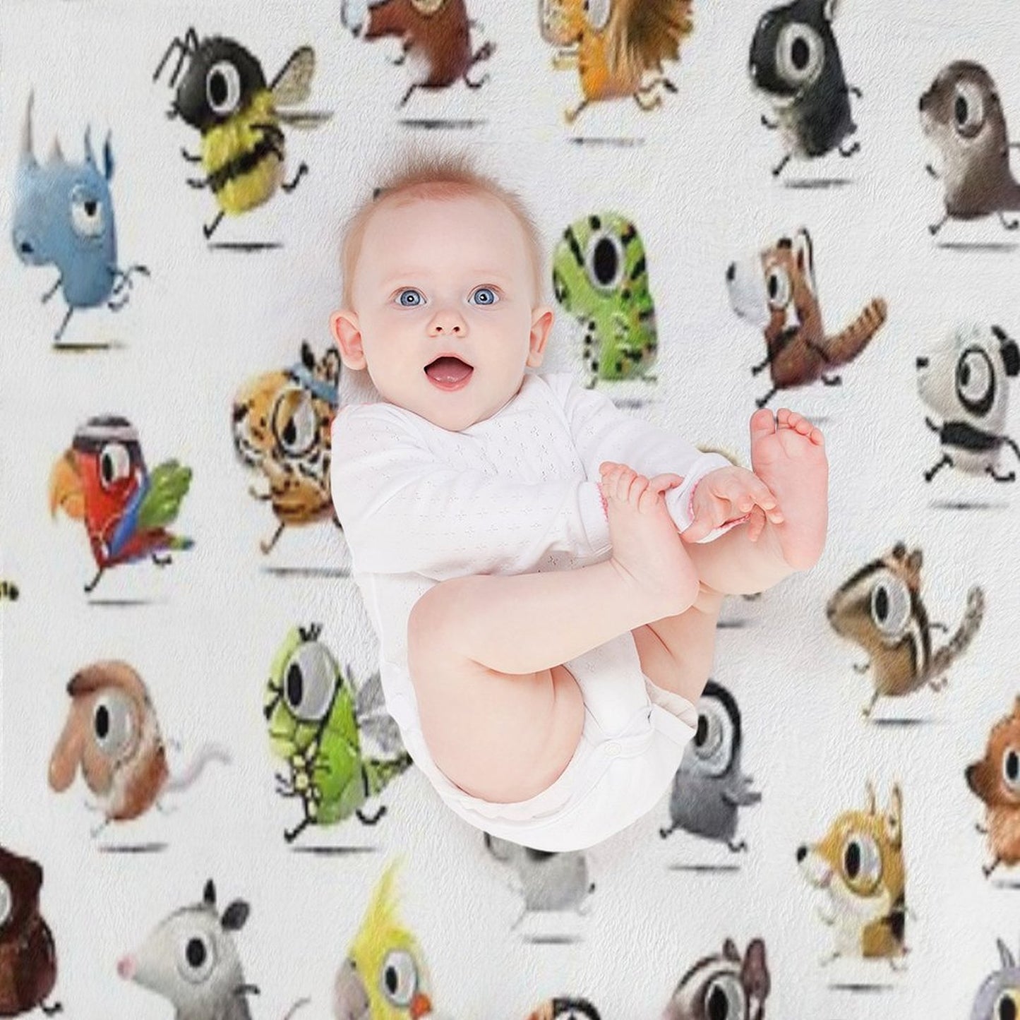 Marathon Animals Throw Blanket