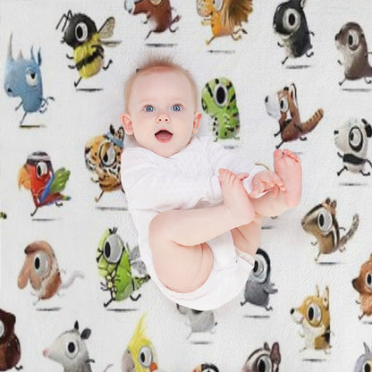 Marathon Animals Throw Blanket