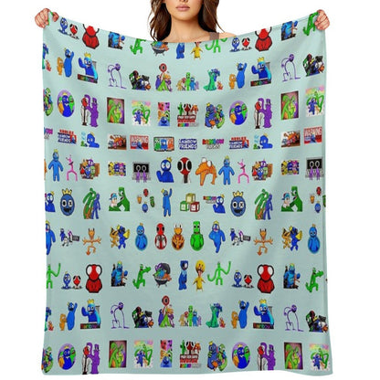 Rainbow Friends Méga Pack Throw Blanket