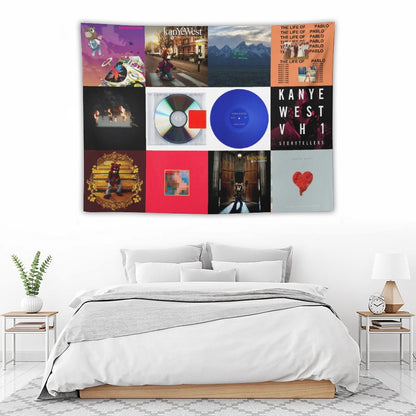 Kanye West Albums Cover Tapestry