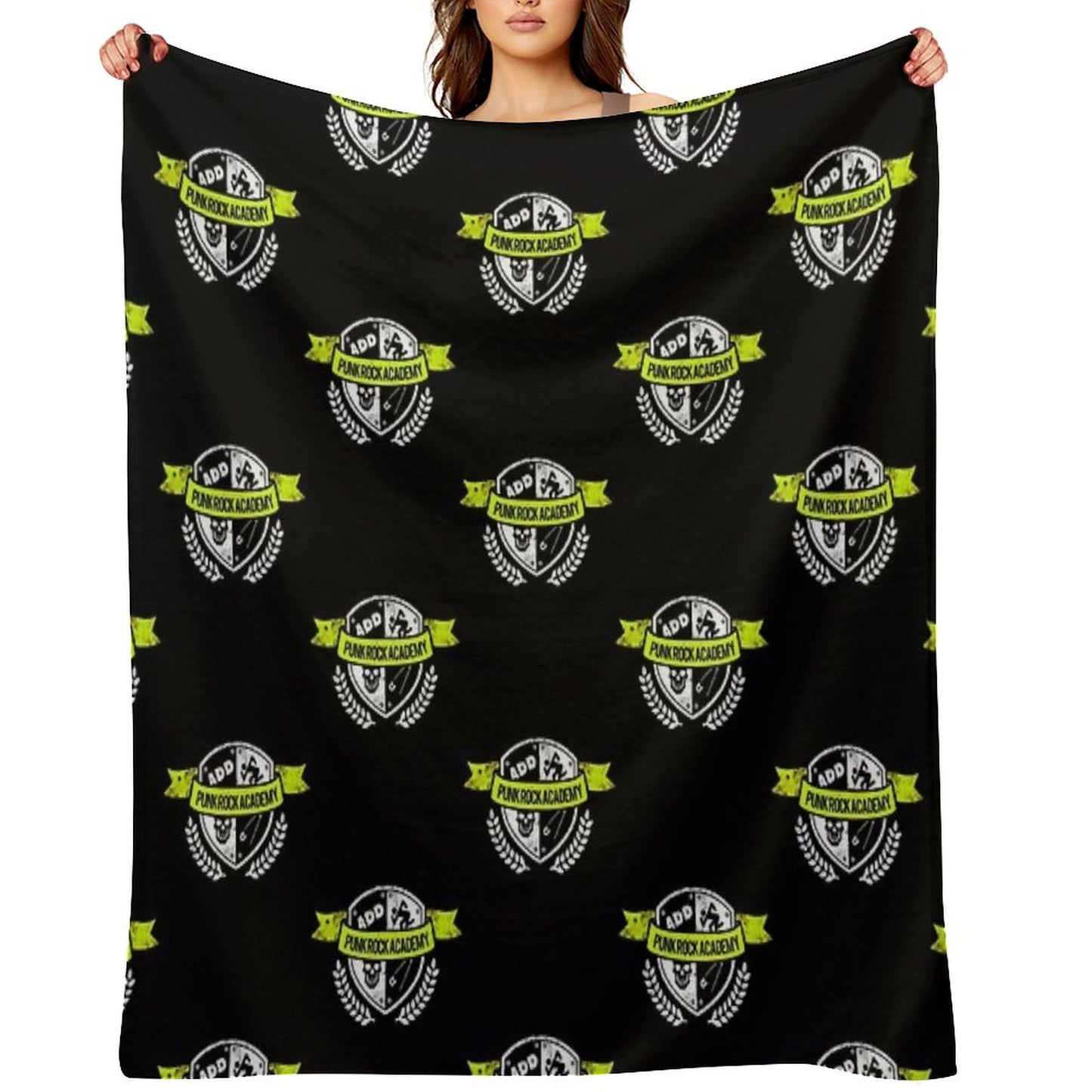 Punk Rock Academy Throw Blanket