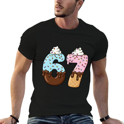 67 Drip Meme Six Sevenn Slang, Funny Ice Cream  Breathable T-Shirt
