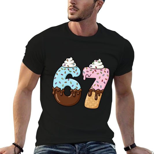 67 Drip Meme Six Sevenn Slang, Funny Ice Cream  Breathable T-Shirt