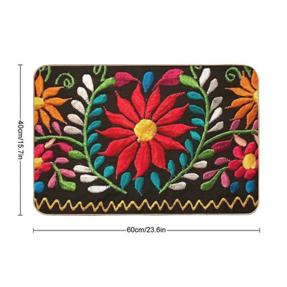Spanish Flowers Bath Mat