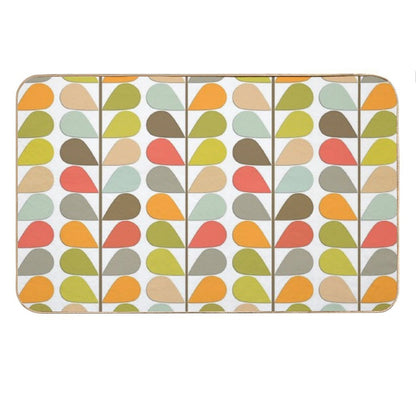 Retro 60s Midcentury Modern Pattern Bath Mat