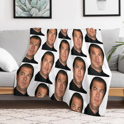 Steven Seagal Throw Blanket