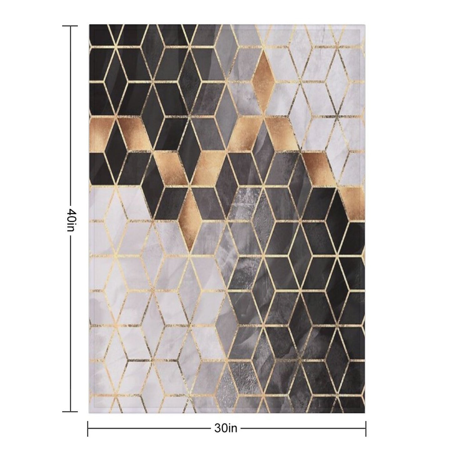 Smoky Cubes Throw Blanket