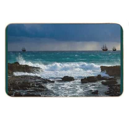 OCEAN WAVES Bath Mat