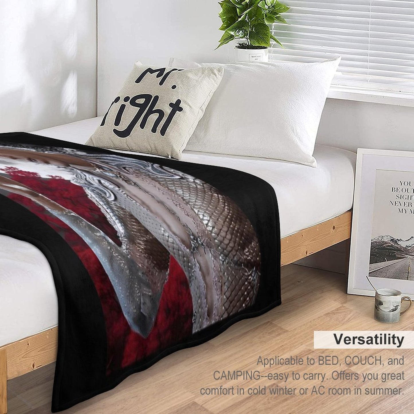 Astarion White Beautiful Throw Blanket