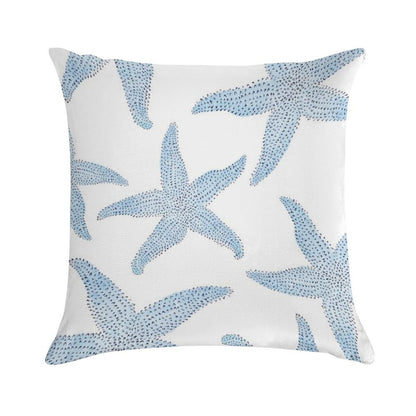 Dancing Blue Starfish Soft Style Accent Throw Pillow