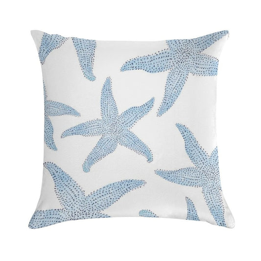 Dancing Blue Starfish Soft Style Accent Throw Pillow