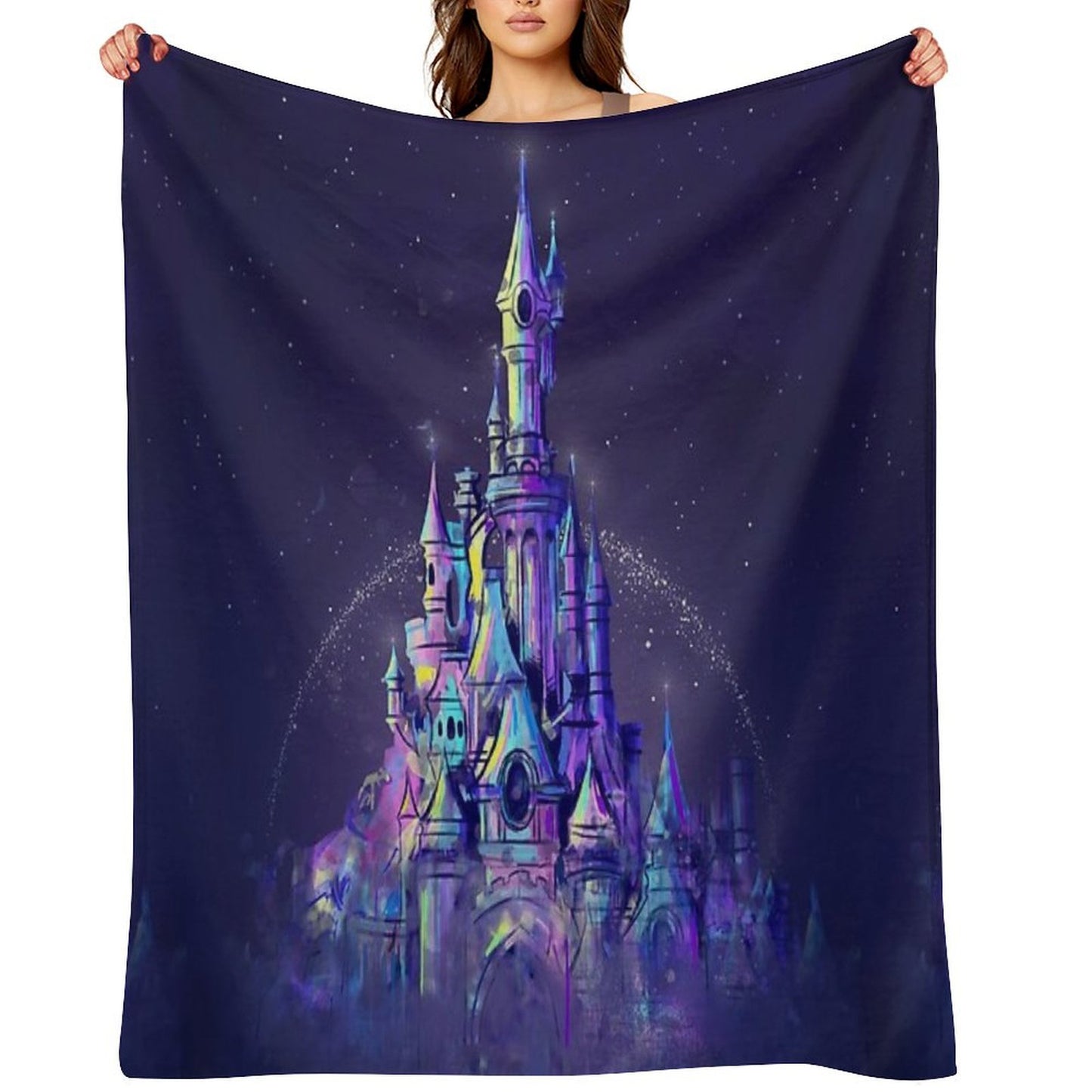 Magic Princess Fairytale Castle Kingdom Throw Blanket