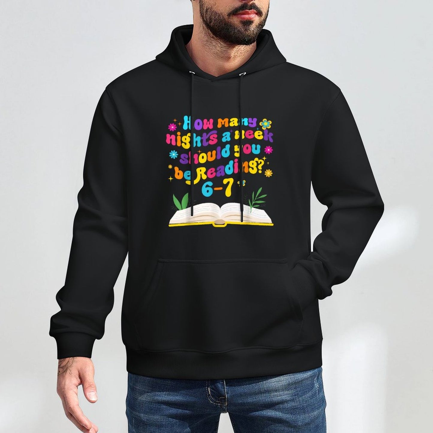 Funny Reading 67 Six Seven Meme English Teacher Book Lover Moisture-Wicking Hoodie