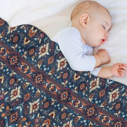 American Indian Fabric Throw Blanket
