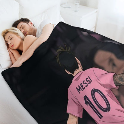 Messi 10 – The Iconic Legend Throw Blanket