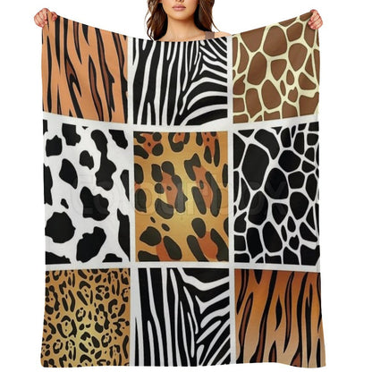 Colorful Patterns Throw Blanket