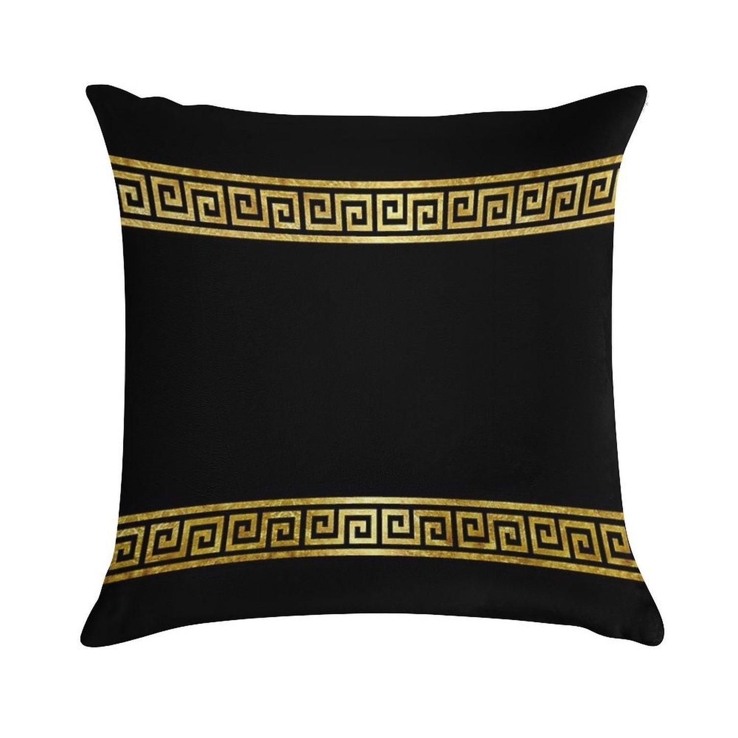 Greek Geometric Pattern Soft Reinforced Edging Throw Pillow