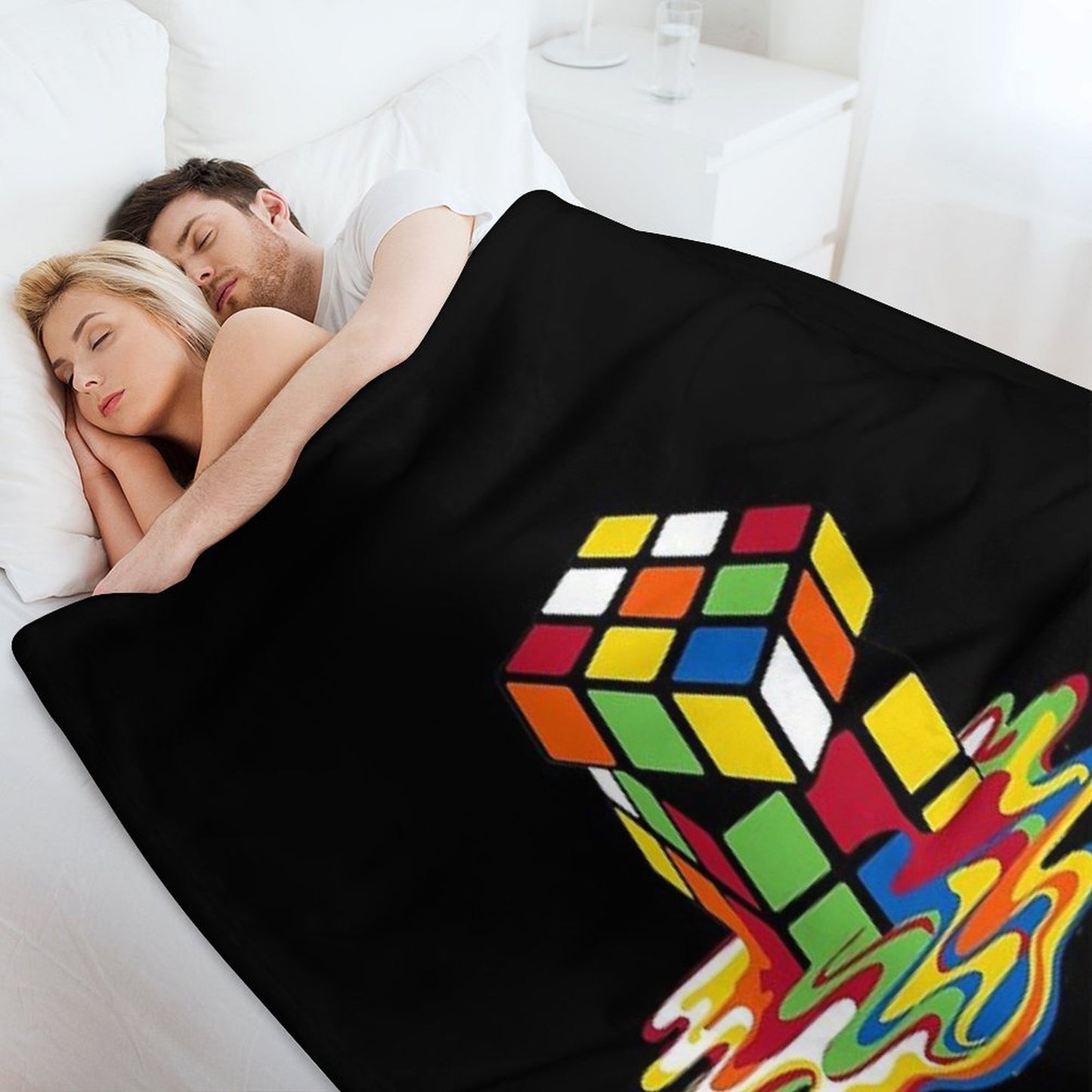 Rubick's Cube Throw Blanket