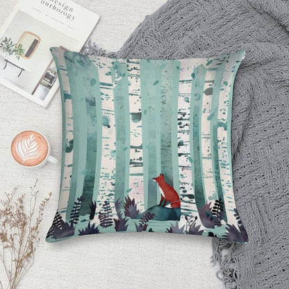 The Birches Soft Home Decor Throw Pillow