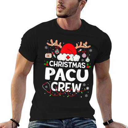 Christmas Pacu Crew Reindeer Santa Post Anesthesia Care Unit  Breathable T-Shirt