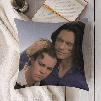 The Room Tommy Wiseau Linen Throw Pillow Cover