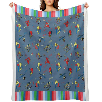 Good Guys Child's Play Chucky - Killer Doll - Pattern Throw Blanket