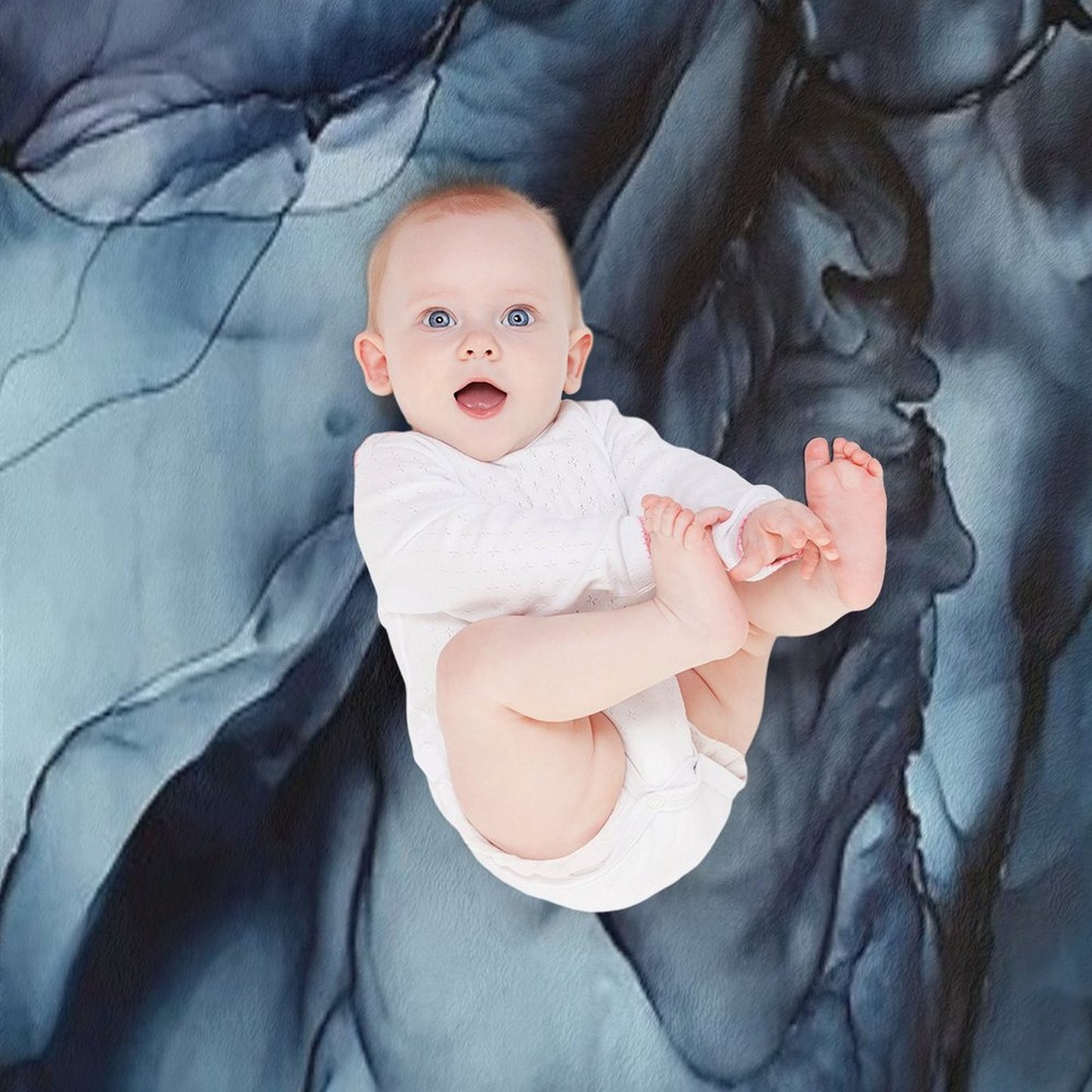 Blush And Darkness Abstract Alcohol Ink Painting Throw Blanket