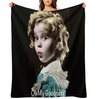 Shirley Temple Oh My Goodness Throw Blanket