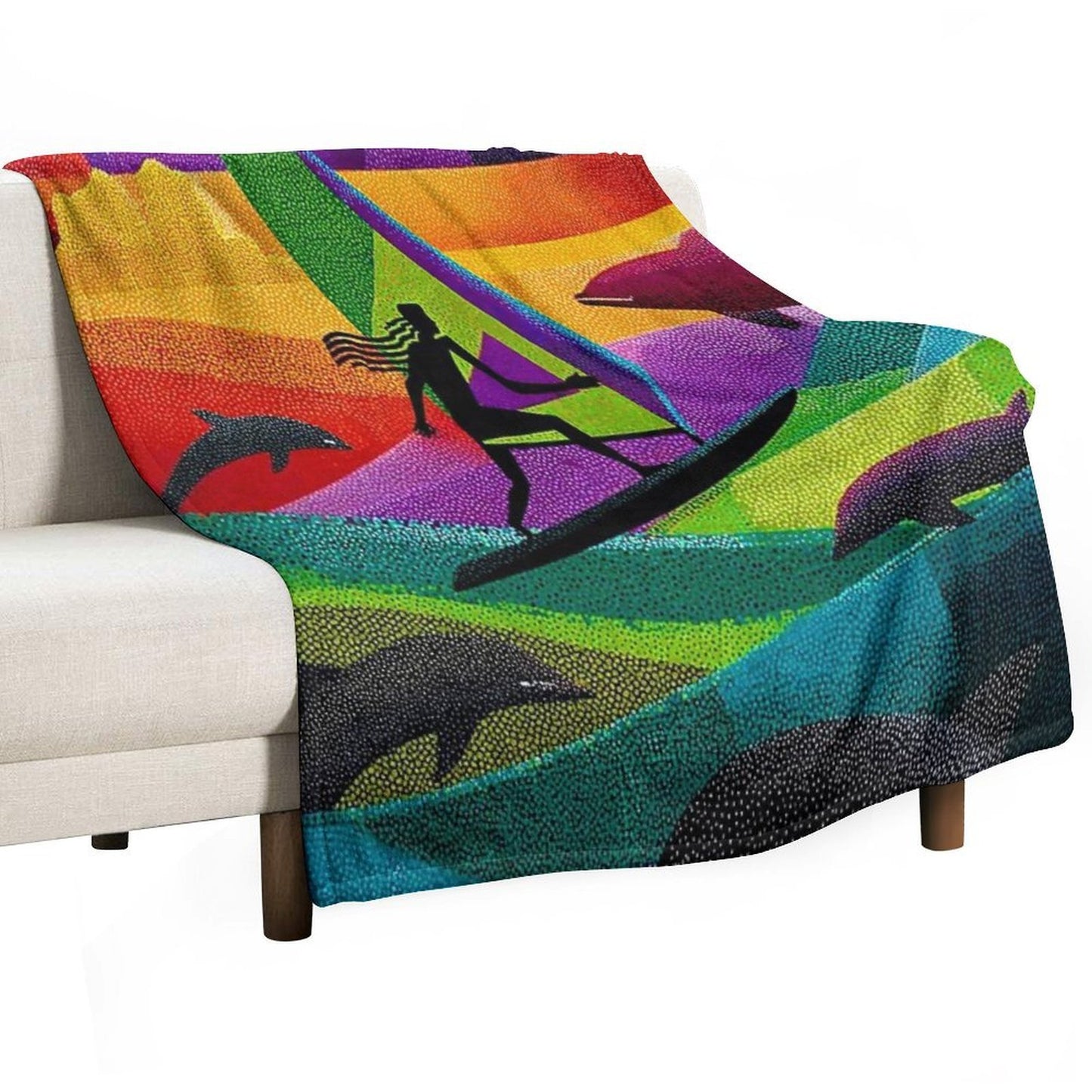 Waves of Grace Throw Blanket