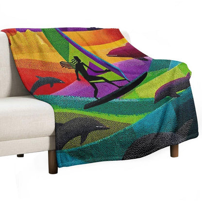 Waves of Grace Throw Blanket