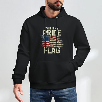 This Is My Pride USA American 4th of July Patriotic Moisture-Wicking Hoodie