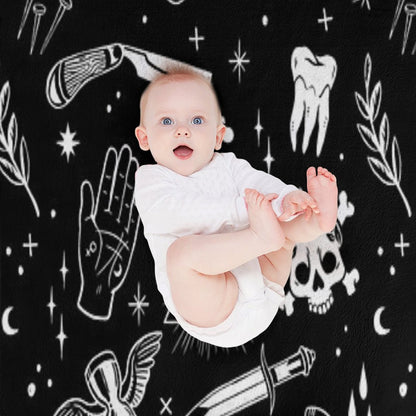 A Few Macabre Things Throw Blanket