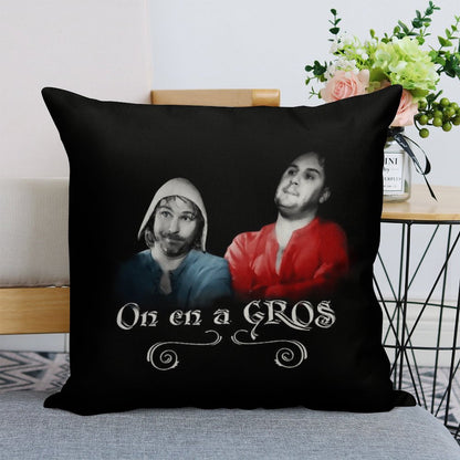 We Have GROS - Karadoc And Perceval Linen Throw Pillow Cover