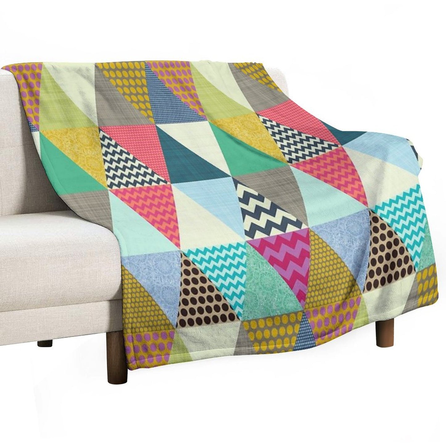 New York Beauty Triangles Throw Blanket