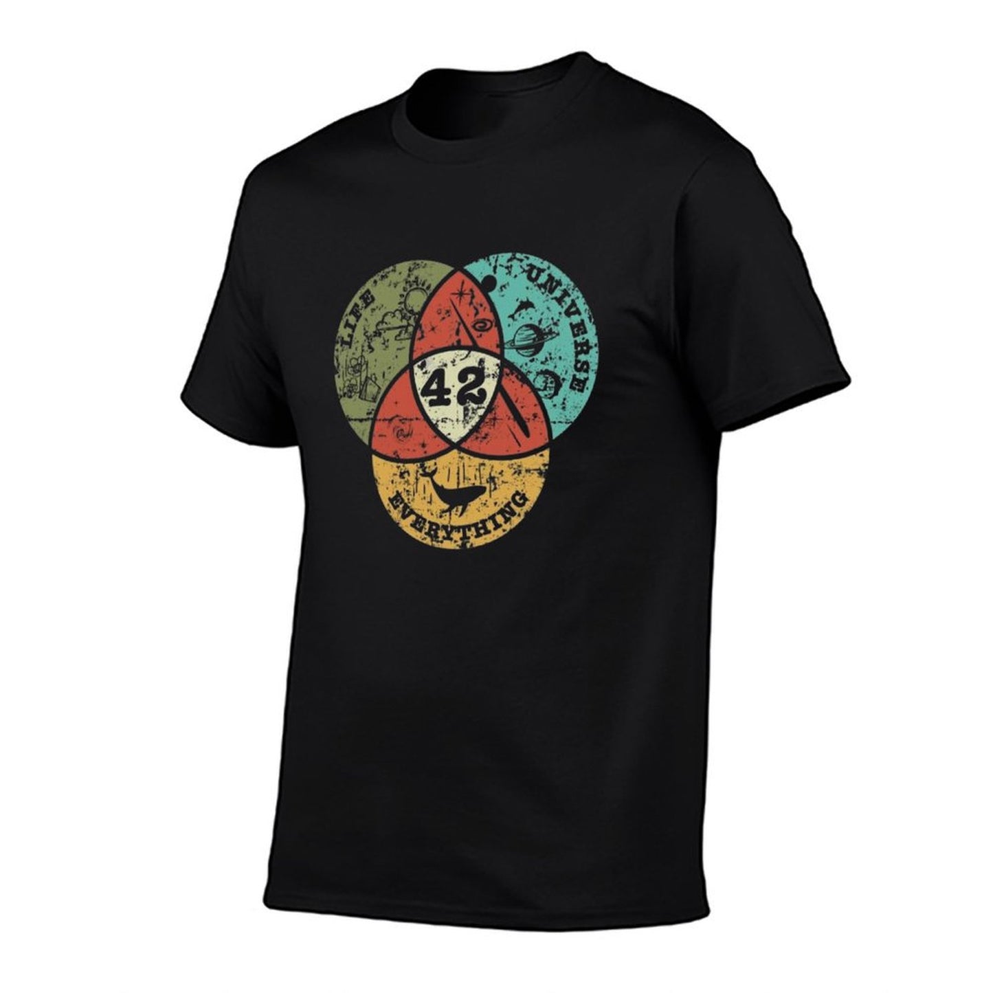 Venn Diagram Life, The Universe & Everything  Fade-proof Color T-Shirt