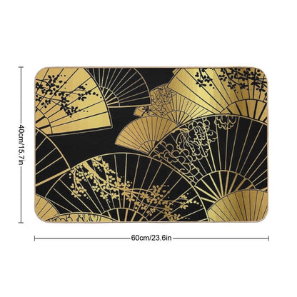 Japanese Oriental Fans Bath Mat