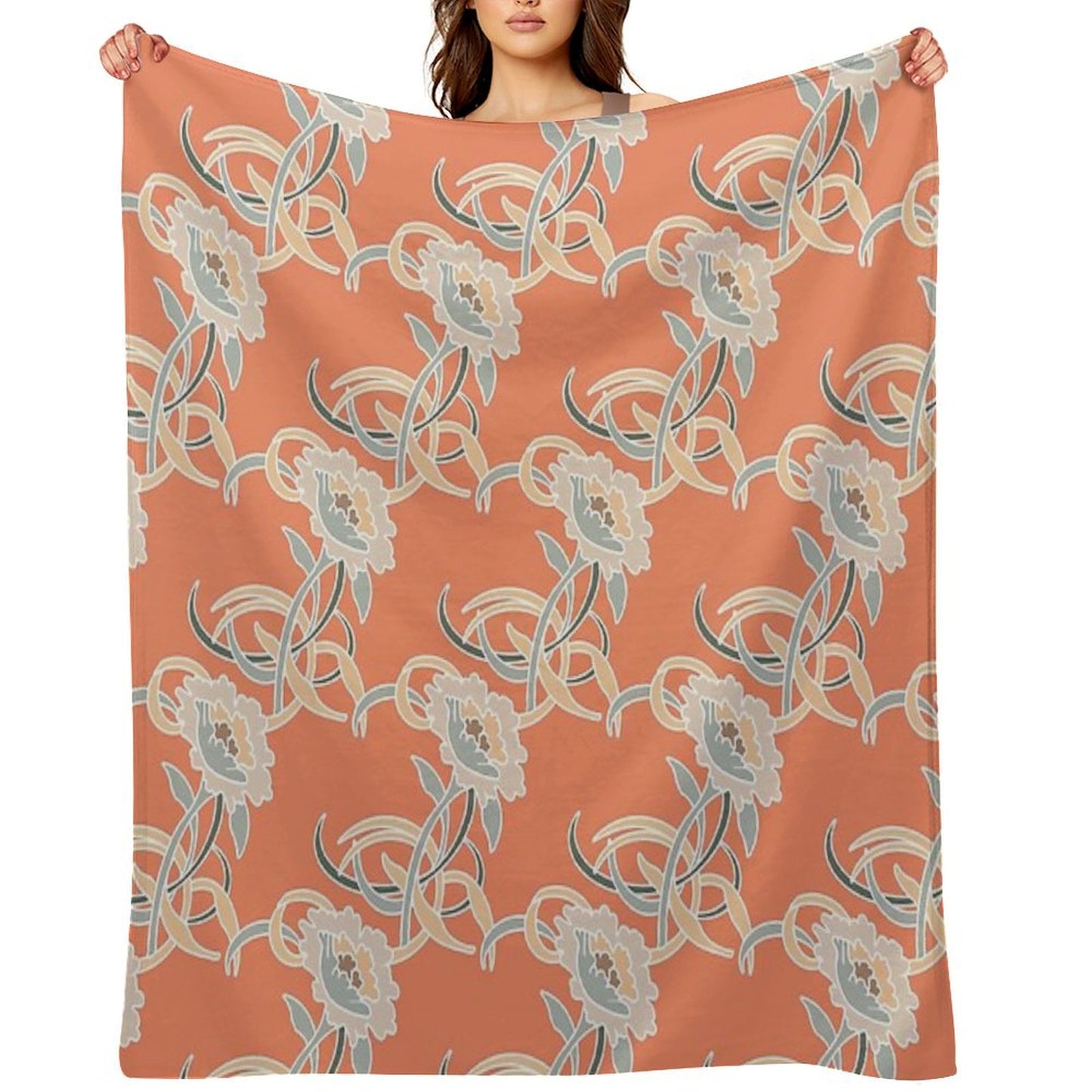 Golden Girls Couch Pattern Throw Blanket