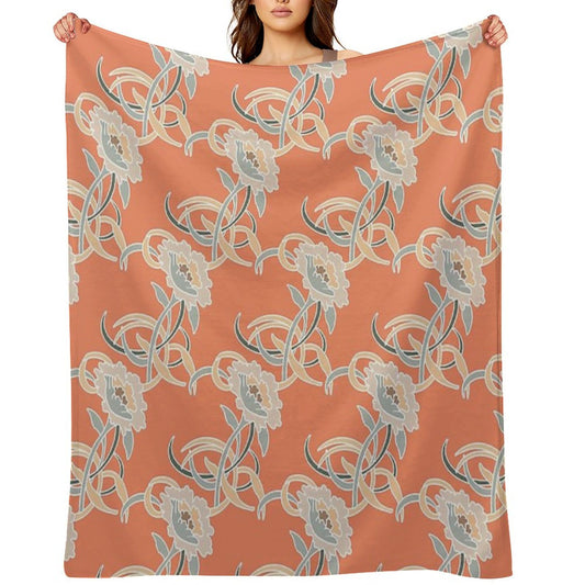 Golden Girls Couch Pattern Throw Blanket