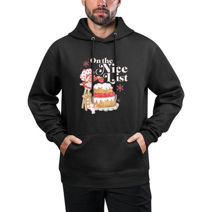 Strawberry Shortcake Christmas On The Nice List Chest Poster Sweatshirt Shape Retention Hoodie