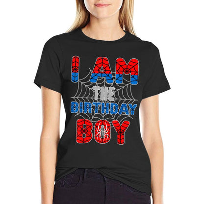 Spider Web Birthday Party I'm The Birthday Boy T-Shirt