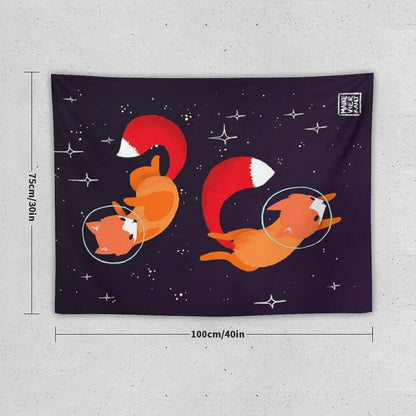 Space Foxes Tapestry