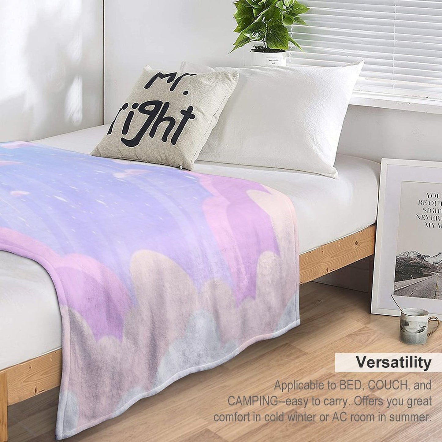 Pastel Heaven Throw Blanket